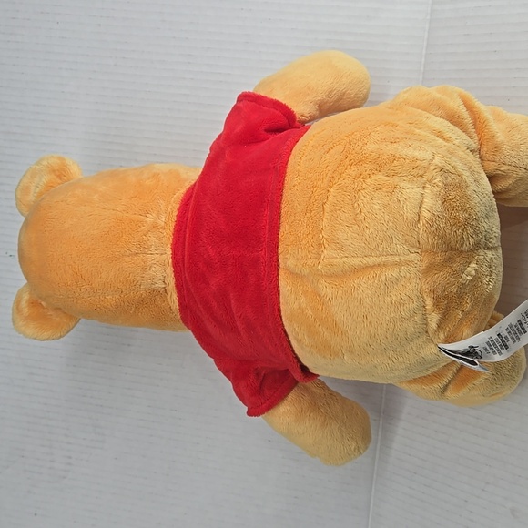 Disney Parks Winnie the Pooh Plush - Red Shirt and Yellow Fur - Picture 6 of 9
